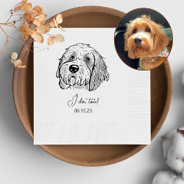 Goldendoodle Hund Personalisiert I Do To Napkins Serviette