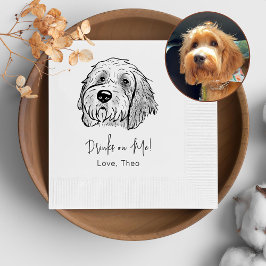 Goldendoodle Hund Personalisiert trinken Serviette