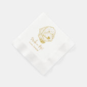 Goldendoodle Hund Personalisiert trinken Serviette (Ecke)