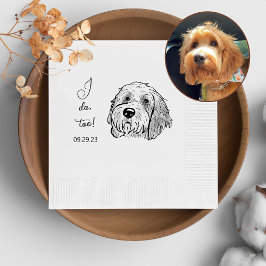 Goldendoodle Hund Personalisiert tue ich auch Serviette