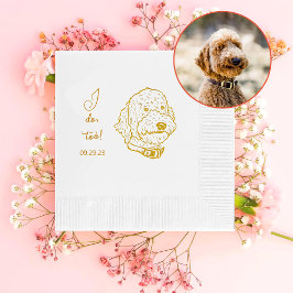 Goldendoodle Hund Personalisiert tue ich auch Serviette