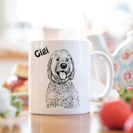 Goldendoodle Hund Personalisiert Zeichn Tasse