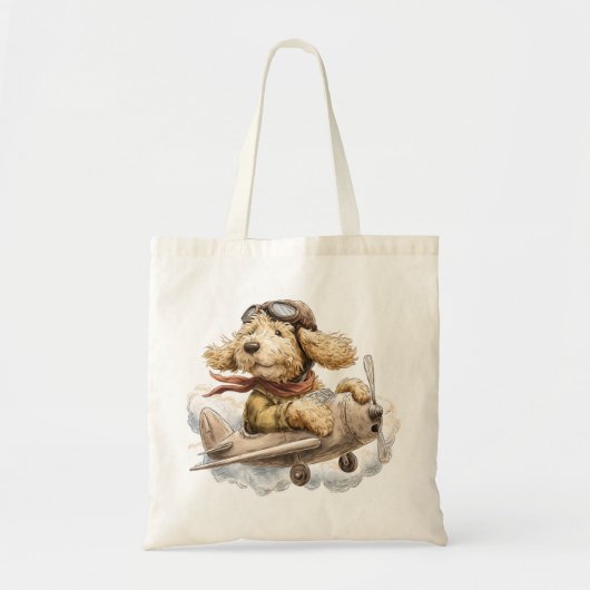 Goldendoodle-Hund Pilot-Flugzeug Tragetasche (Vorne)