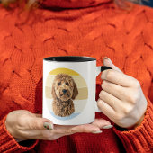 Goldendoodle Hund Retro Sunset Tasse