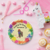 Goldendoodle Hund Spaß beim Malen Party Pappteller (Party)