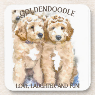 Goldendoodle Hund Spaß Getränkeuntersetzer