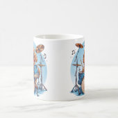Goldendoodle Hund spielt Schlagzeug Kaffeetasse (Mittel)