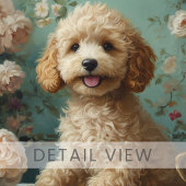 Goldendoodle-Hund Vintage-Tee Leinwanddruck