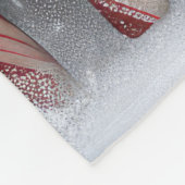 Goldendoodle Hund Weihnachten Fleecedecke (Ecke)