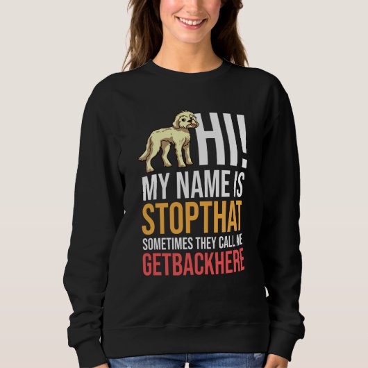 Goldendoodle Hund Welpen Eigentümer Sweatshirt (Vorderseite)