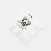 Goldendoodle Hund Zeichnend Personalisiert Ich tue Serviette (Ecke)