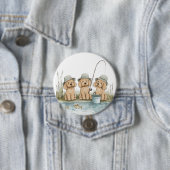 Goldendoodle Hunde Fischen Button (Beispiel)