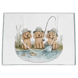 Goldendoodle Hunde Fischen Große Geschenktüte