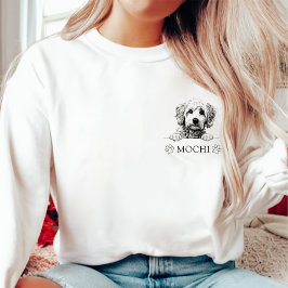 Goldendoodle Hunde Hand Zeichnend Personalisiert Sweatshirt