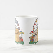 Goldendoodle Hunde im Karneval Kaffeetasse (Mittel)