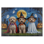 Goldendoodle Hunde Pumpkin Halloween Funny Schneidebrett (Vorderseite)