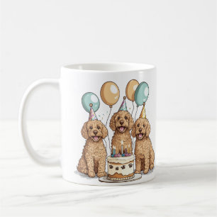 Goldendoodle Hunde zum Geburtstag Kaffeetasse