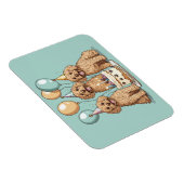 Goldendoodle Hunde zum Geburtstag Magnet (Rechte Seite)