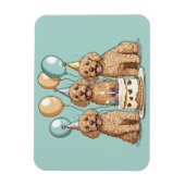 Goldendoodle Hunde zum Geburtstag Magnet (Vertikal)