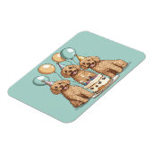 Goldendoodle Hunde zum Geburtstag Magnet (Linke Seite)
