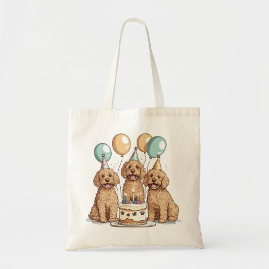 Goldendoodle Hunde zum Geburtstag Tragetasche (Vorne)