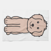 Goldendoodle HundeCartoon Handtuch (Horizontal)