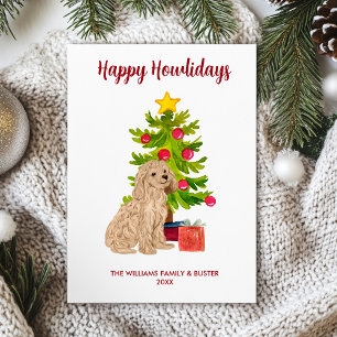 Goldendoodle-Hundefamilie Weihnachten