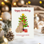 Goldendoodle-Hundefamilie Weihnachten