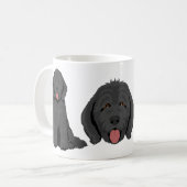 Goldendoodle-Hundemischung Kaffeetasse (Vorderseite Links)