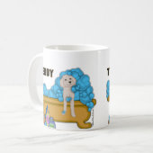 Goldendoodle in der Badewanne Kaffeetasse (Vorderseite Links)