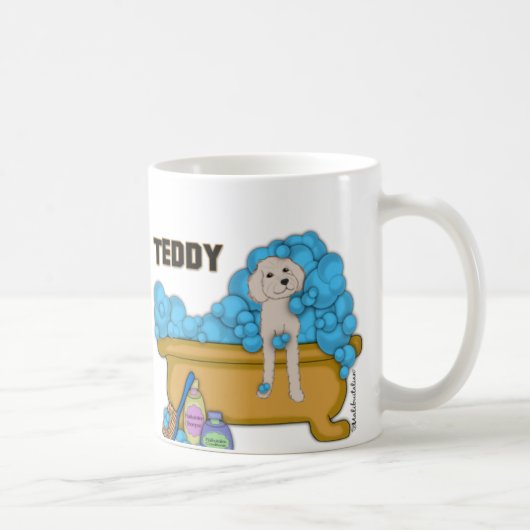 Goldendoodle in der Badewanne Kaffeetasse (Rechts)