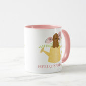 Goldendoodle in Gießkanne Tasse (VorderseiteRechts)