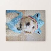 Goldendoodle in Haikostüm Puzzle (Horizontal)