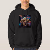 Goldendoodle In Space With Donuts Cute Doodle Boys Hoodie (Vorderseite)