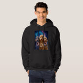 Goldendoodle In Space With Donuts Cute Doodle Boys Hoodie (Vorne ganz)