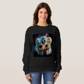Goldendoodle In Space With Donuts Cute Doodle Boys Sweatshirt (Vorne ganz)