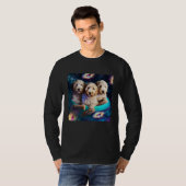 Goldendoodle In Space With Donuts Cute Doodle Boys T-Shirt (Vorne ganz)