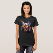 Goldendoodle In Space With Donuts Cute Doodle Boys T-Shirt (Vorne ganz)