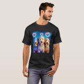Goldendoodle In Space With Donuts Cute Doodle Boys T-Shirt (Vorne ganz)