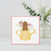 Goldendoodle in Wasserqualität Karte (Stehend Vorderseite)