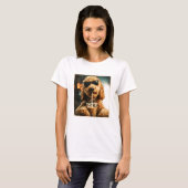 Goldendoodle-Kaffee-Shirt T-Shirt (Vorne ganz)