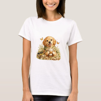 Goldendoodle Kaffee-Shirt T-Shirt