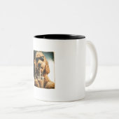Goldendoodle-Kaffeetasse Zweifarbige Tasse (VorderseiteRechts)