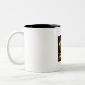 Goldendoodle-Kaffeetasse Zweifarbige Tasse (Links)