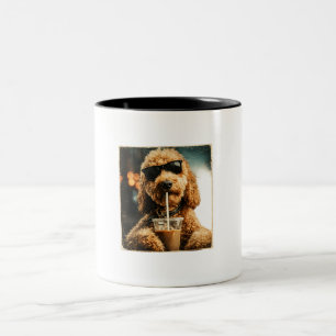 Goldendoodle-Kaffeetasse Zweifarbige Tasse
