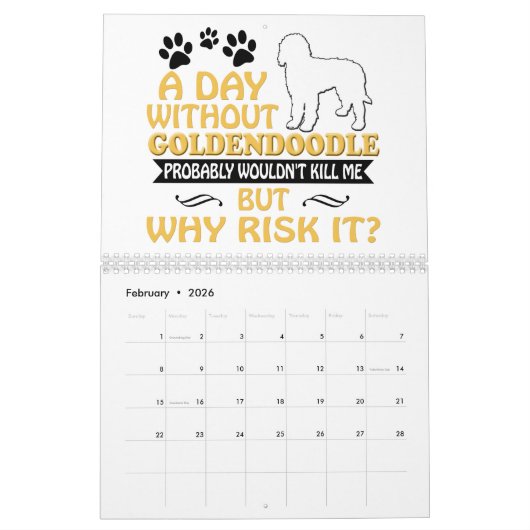 Goldendoodle Kalender 2019 2020 (Feb 2026)