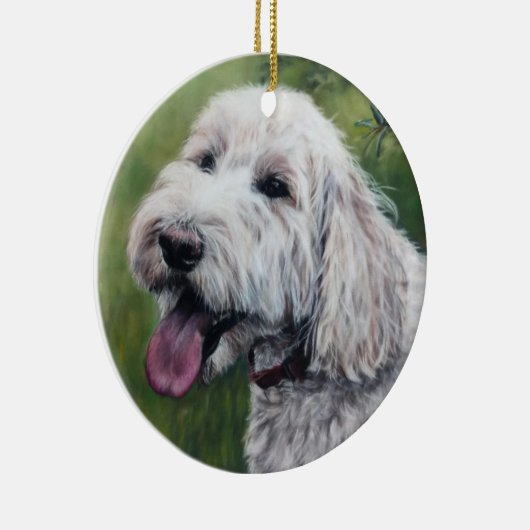 Goldendoodle Keramik Ornament (Rechts)