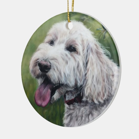 Goldendoodle Keramik Ornament (Links)