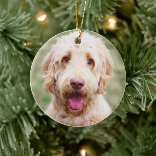 Goldendoodle Keramik Ornament (Baum)