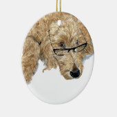 Goldendoodle Keramikornament (Rechts)